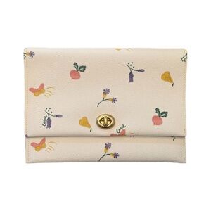Coach Cream Butterfly Clutch